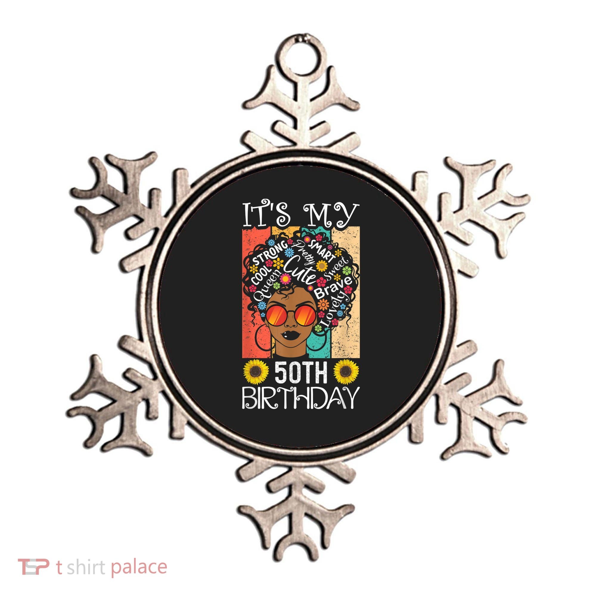 It's My 50th Birthday African American Black Woman 50 Years Ornament