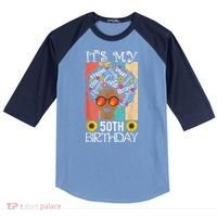 It's My 50th Birthday African American Black Woman 50 Years Raglan Baseball Sleeve Shirt thumb 0