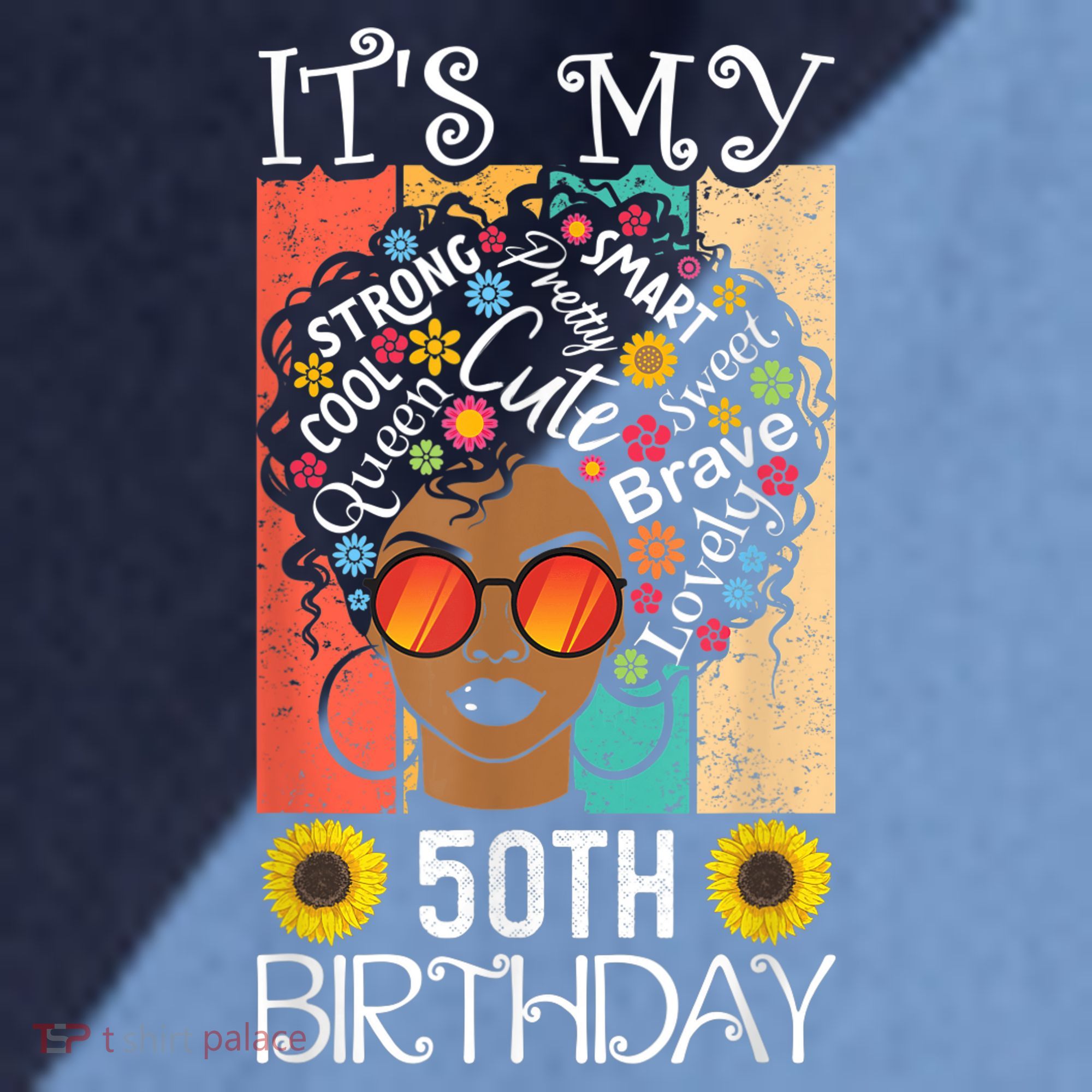 It's My 50th Birthday African American Black Woman 50 Years Raglan Baseball Sleeve Shirt