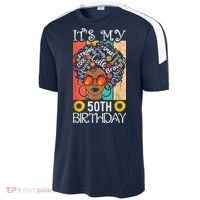 It's My 50th Birthday African American Black Woman 50 Years Sport-Tek Competitor United Soccer Jersey thumb 2