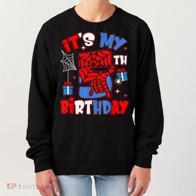 It'S My 5th Birthday Spider Theme Party Boy Birthday Present Women's Sweatshirt