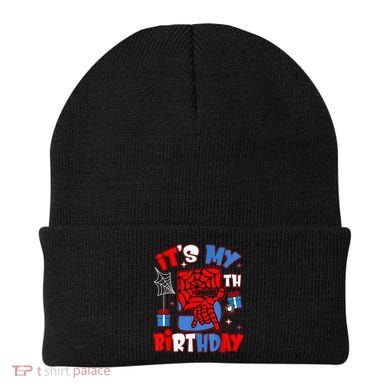 It'S My 5th Birthday Spider Theme Party Boy Birthday Present Beanie