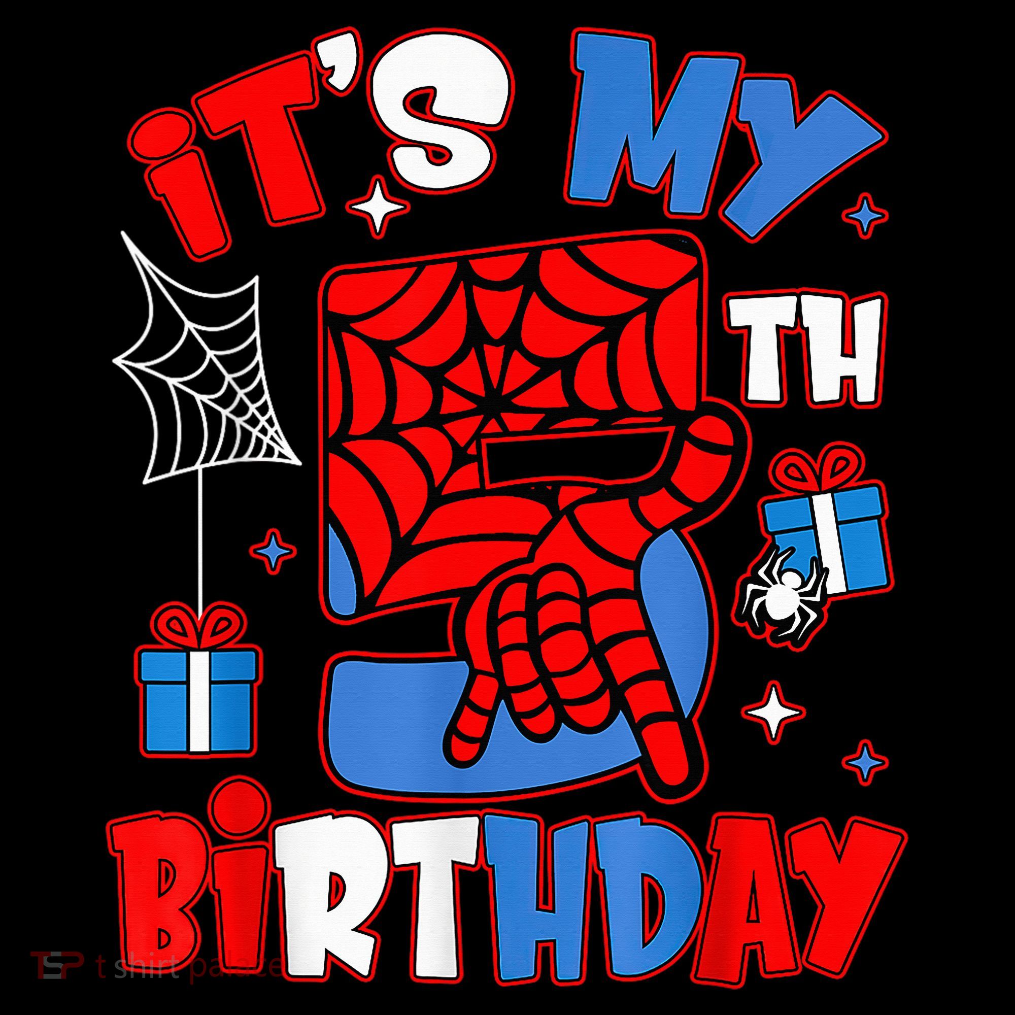 It'S My 5th Birthday Spider Theme Party Boy Birthday Present Women's Hoodie