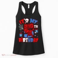 It'S My 5th Birthday Spider Theme Party Boy Birthday Present Women's Tank Top thumb 0