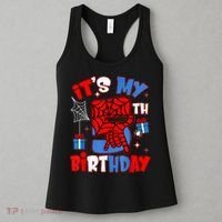 It'S My 5th Birthday Spider Theme Party Boy Birthday Present Women's Tank Top thumb 3