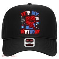 It'S My 5th Birthday Spider Theme Party Boy Birthday Present Hat thumb 0