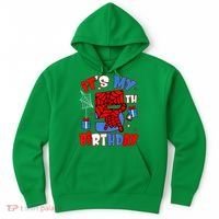It'S My 5th Birthday Spider Theme Party Boy Birthday Present Hoodie thumb 0