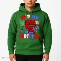 It'S My 5th Birthday Spider Theme Party Boy Birthday Present Hoodie thumb 2