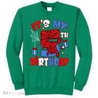 It'S My 5th Birthday Spider Theme Party Boy Birthday Present Sweatshirt thumb 0