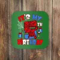 It'S My 5th Birthday Spider Theme Party Boy Birthday Present Coaster thumb 0
