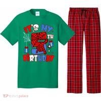 It'S My 5th Birthday Spider Theme Party Boy Birthday Present Pajama Set thumb 0