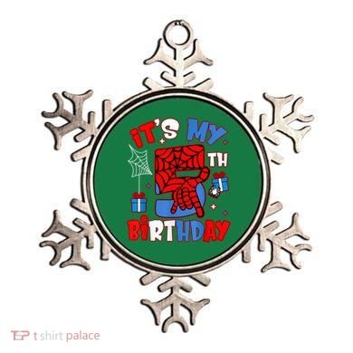 It'S My 5th Birthday Spider Theme Party Boy Birthday Present Ornament