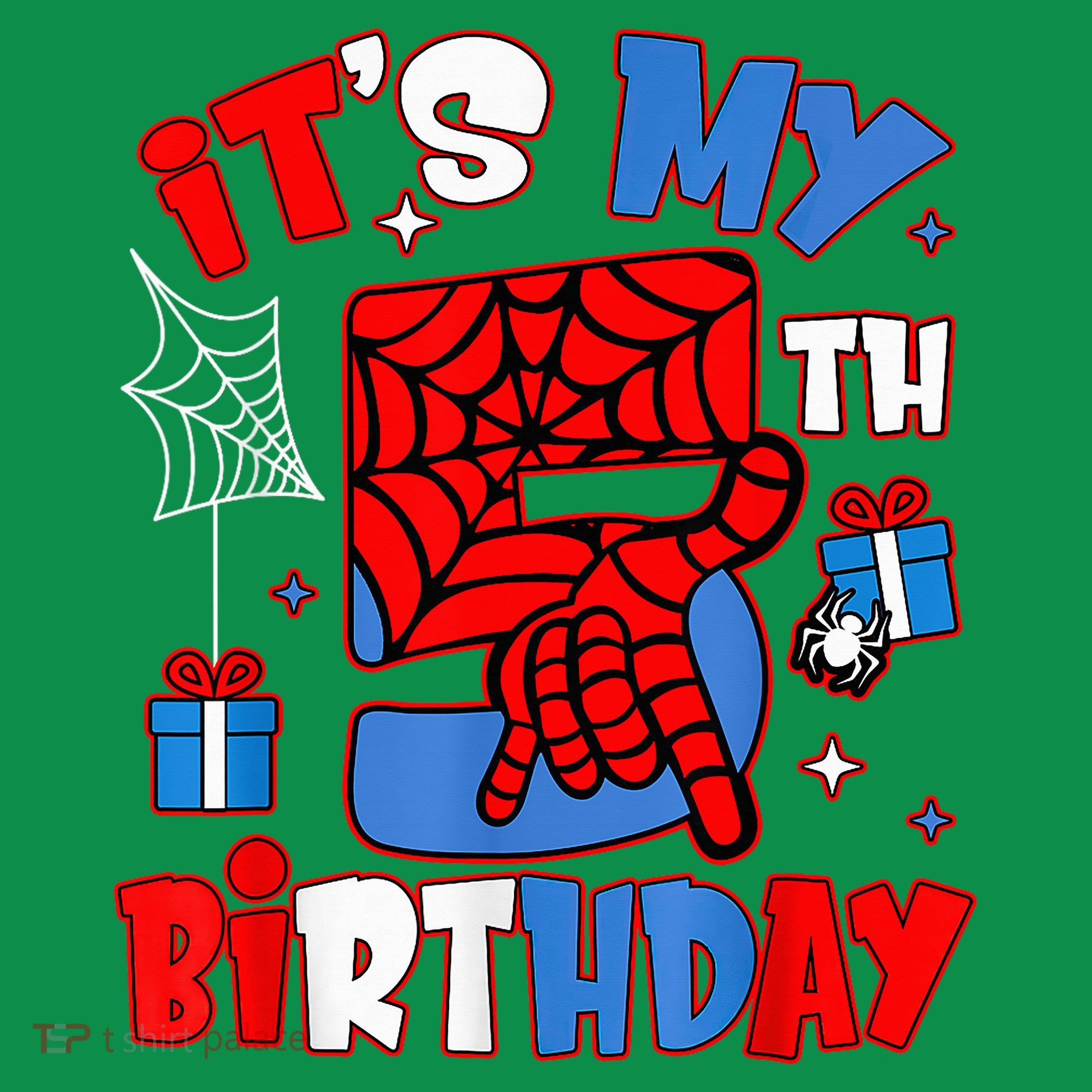 It'S My 5th Birthday Spider Theme Party Boy Birthday Present Baby Bodysuit