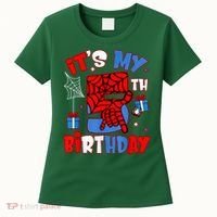 It'S My 5th Birthday Spider Theme Party Boy Birthday Present Women's T-Shirt thumb 0