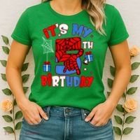 It'S My 5th Birthday Spider Theme Party Boy Birthday Present Women's T-Shirt thumb 2