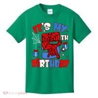 It'S My 5th Birthday Spider Theme Party Boy Birthday Present Kids T-Shirt thumb 0
