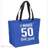 I Make 50 Look Good 50th Birthday Tote Bag thumb 2