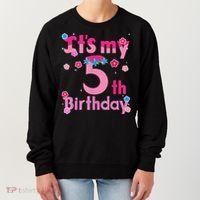 It'S My 5th Birthday Troll Family Party Decorations Women's Sweatshirt thumb 0