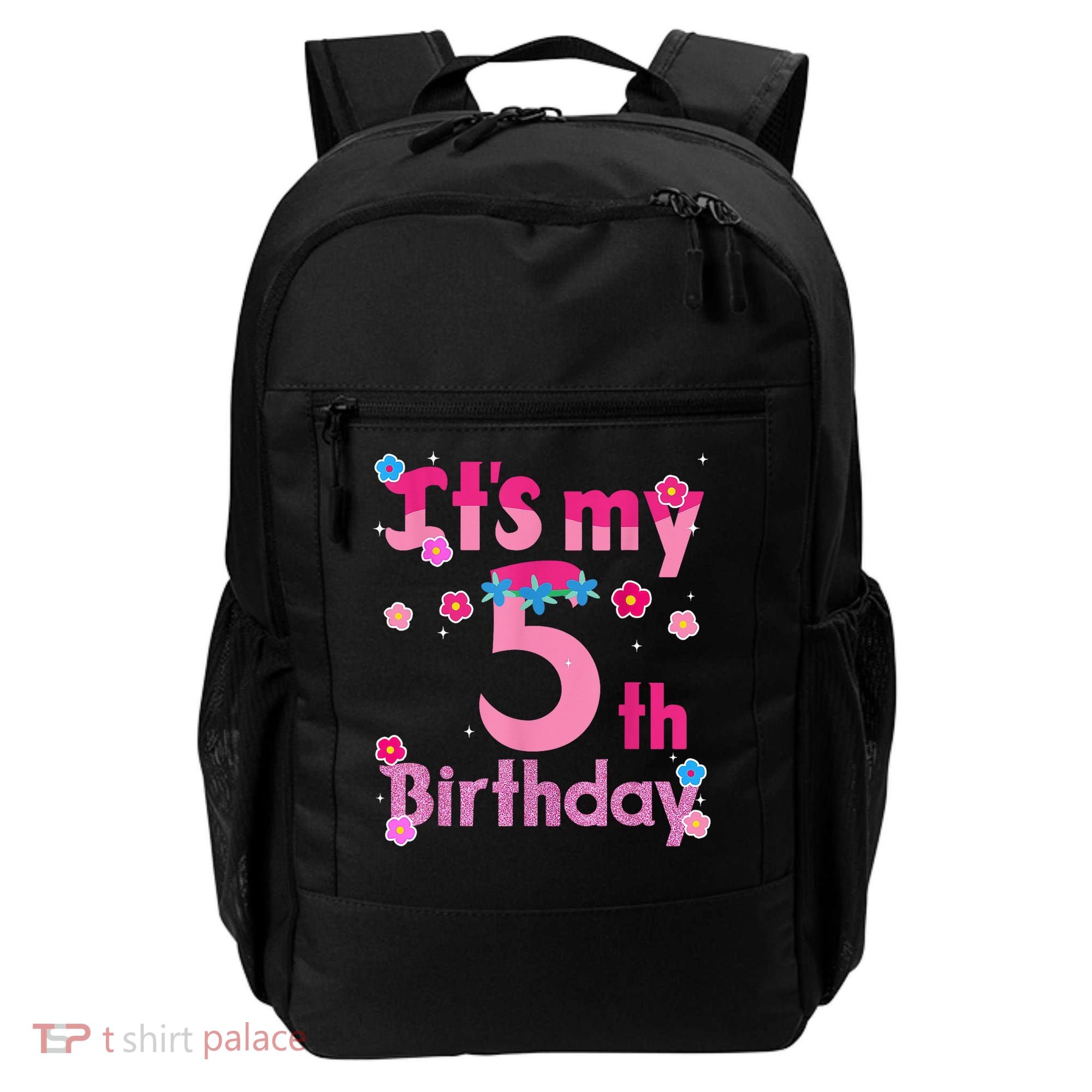 It'S My 5th Birthday Troll Family Party Decorations Backpack