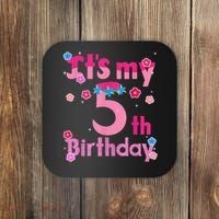 It'S My 5th Birthday Troll Family Party Decorations Coaster thumb 0