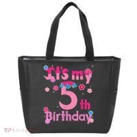 It'S My 5th Birthday Troll Family Party Decorations Tote Bag thumb 0