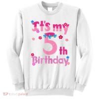 It'S My 5th Birthday Troll Family Party Decorations Sweatshirt thumb 0