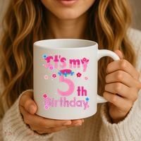 It'S My 5th Birthday Troll Family Party Decorations Coffee Mug thumb 3
