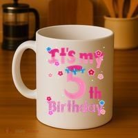It'S My 5th Birthday Troll Family Party Decorations Coffee Mug thumb 4