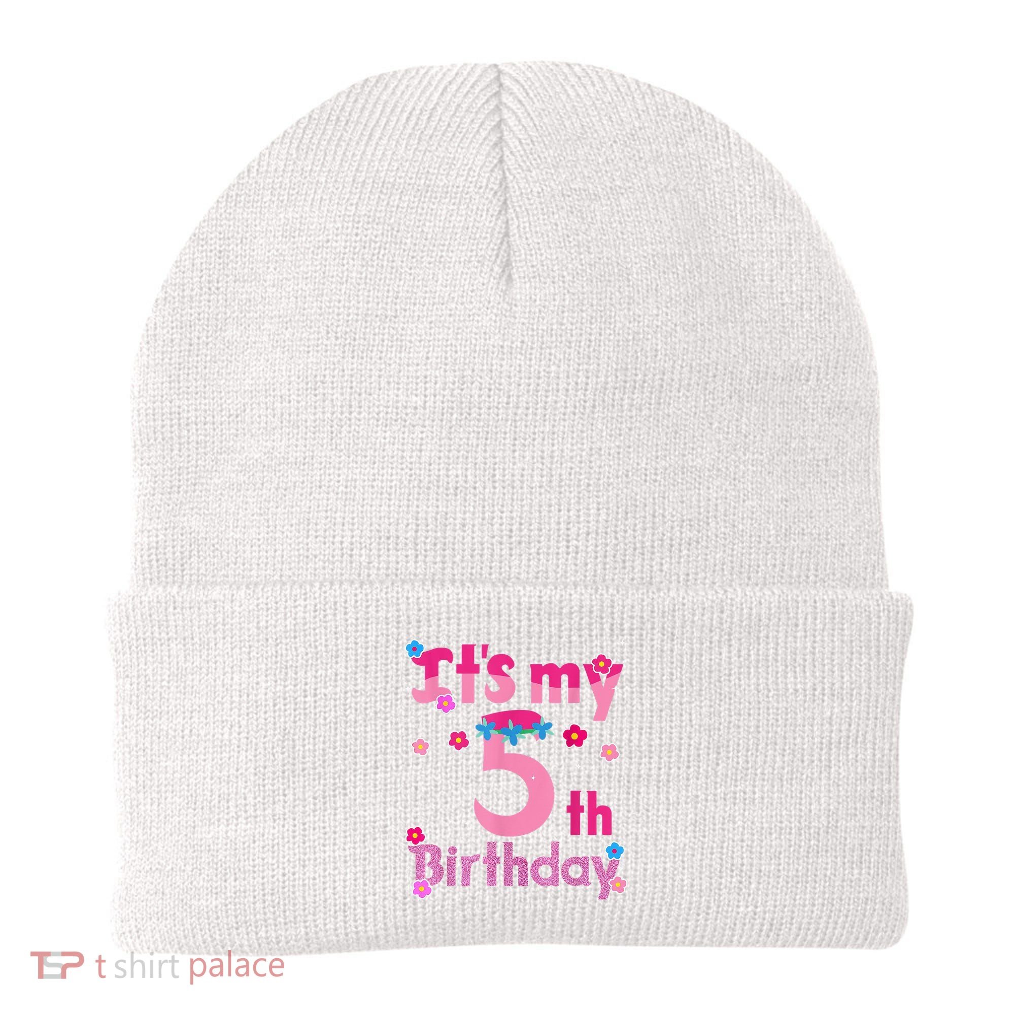 It'S My 5th Birthday Troll Family Party Decorations Beanie