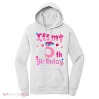 It'S My 5th Birthday Troll Family Party Decorations Women's Hoodie thumb 0