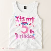 It'S My 5th Birthday Troll Family Party Decorations Tank Top thumb 2