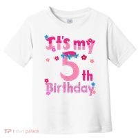 It'S My 5th Birthday Troll Family Party Decorations Toddler T-Shirt thumb 0