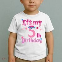 It'S My 5th Birthday Troll Family Party Decorations Toddler T-Shirt thumb 2