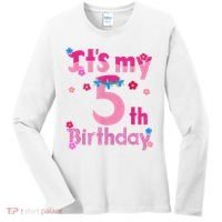 It'S My 5th Birthday Troll Family Party Decorations Women's Long Sleeve Shirt thumb 0