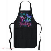 Its My 5th Birthday Mermaid Theme Party 5 Yrs Old Apron thumb 0