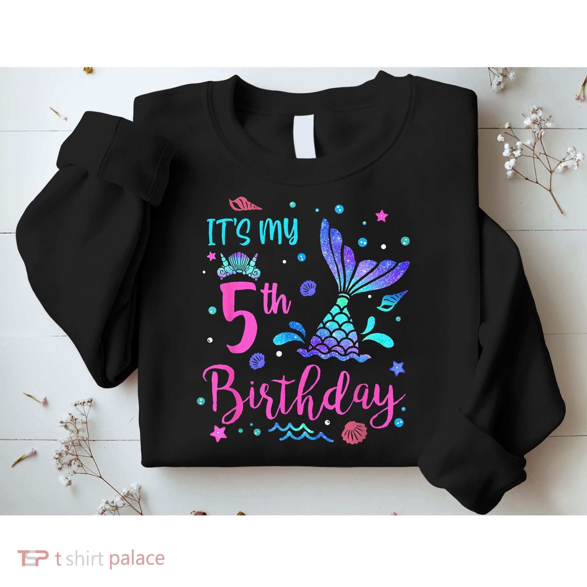 Its My 5th Birthday Mermaid Theme Party 5 Yrs Old Sweatshirt