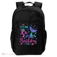 Its My 5th Birthday Mermaid Theme Party 5 Yrs Old Backpack thumb 0