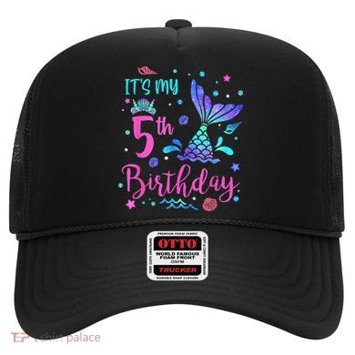 Its My 5th Birthday Mermaid Theme Party 5 Yrs Old Hat