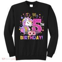 Its My 5th Birthday Unicorn 5 Years Old Gifts Ns Sweatshirt thumb 0