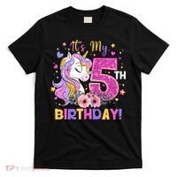 Its My 5th Birthday Unicorn 5 Years Old Gifts Ns T-Shirt thumb 0