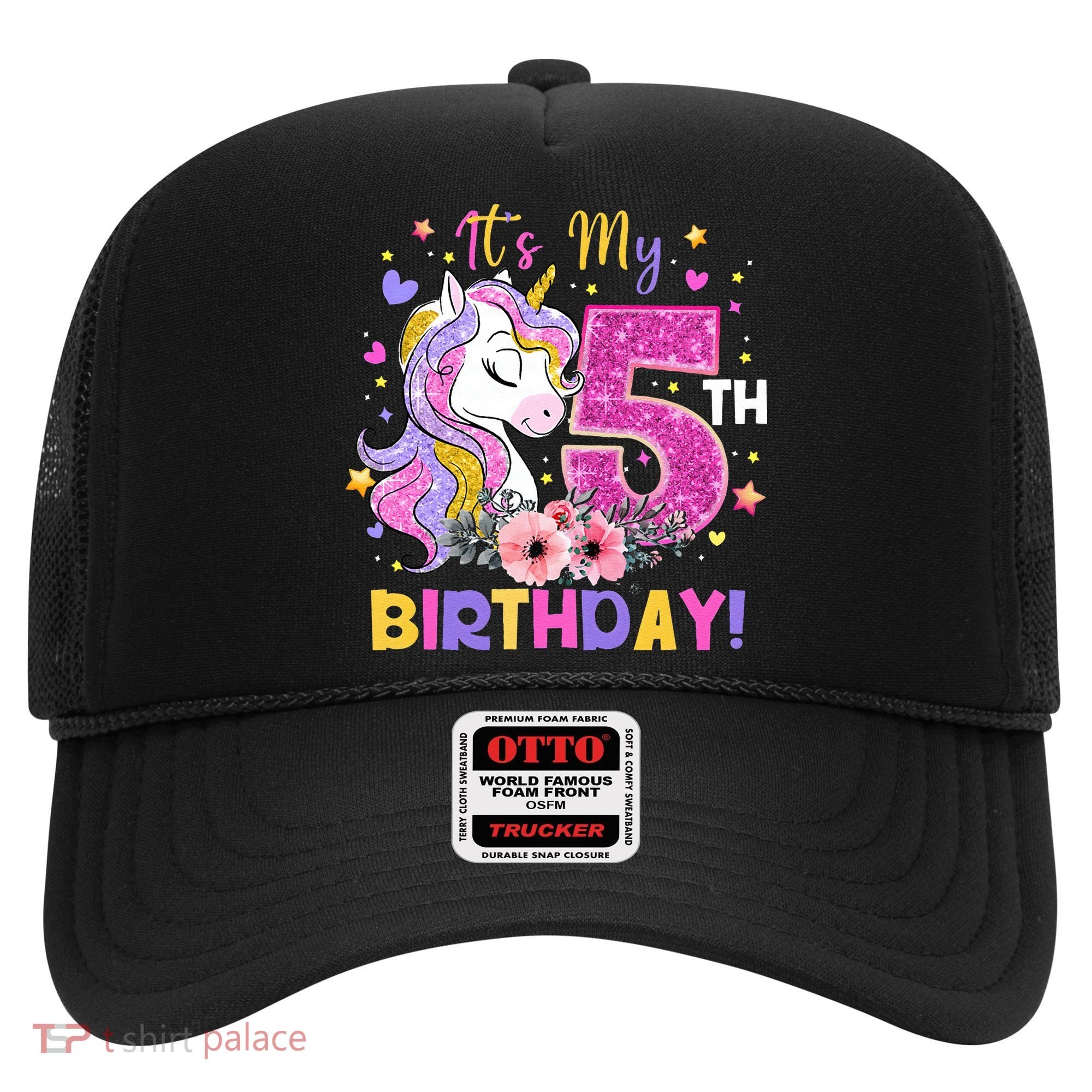 Its My 5th Birthday Unicorn 5 Years Old Gifts Ns Hat