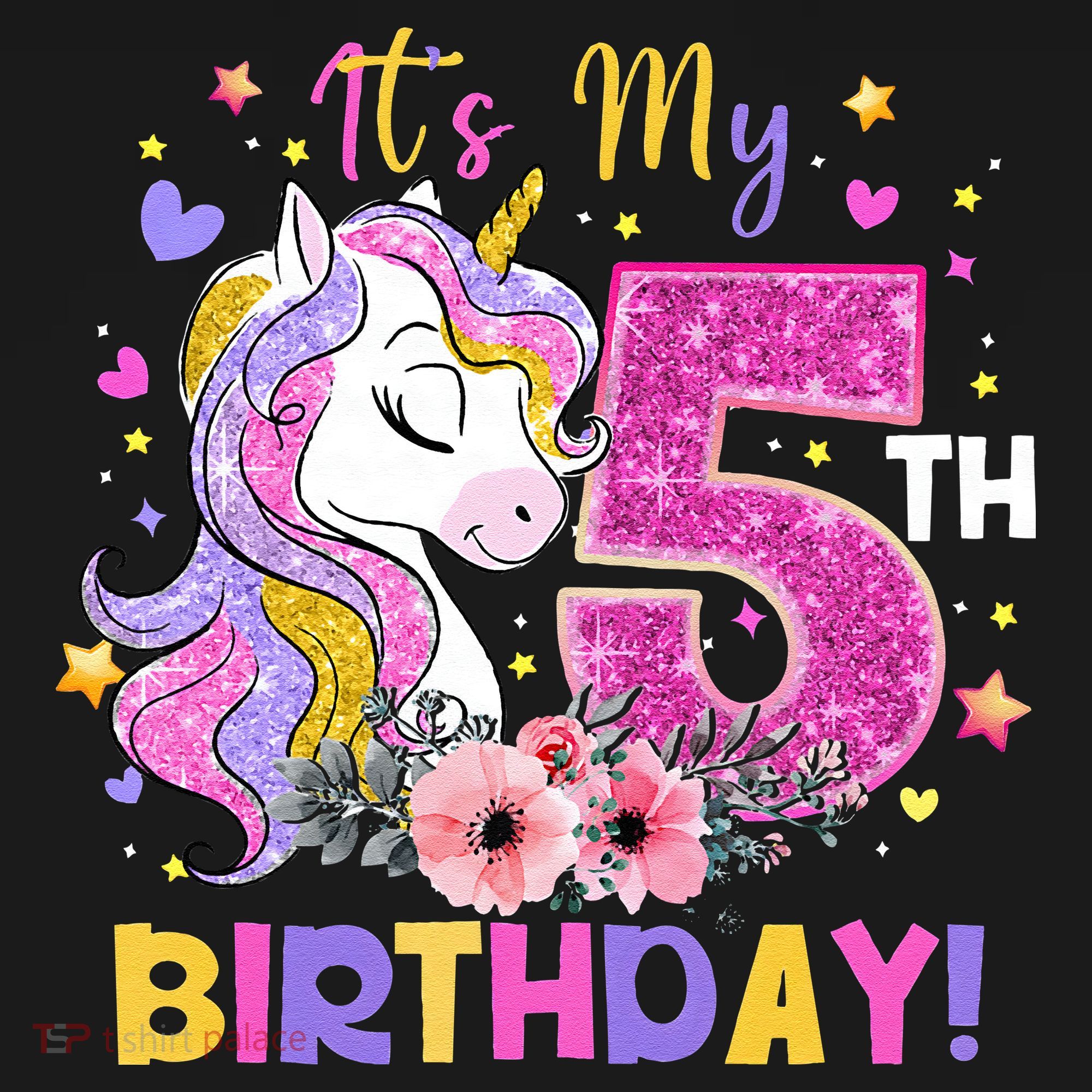Its My 5th Birthday Unicorn 5 Years Old Gifts Ns Tank Top