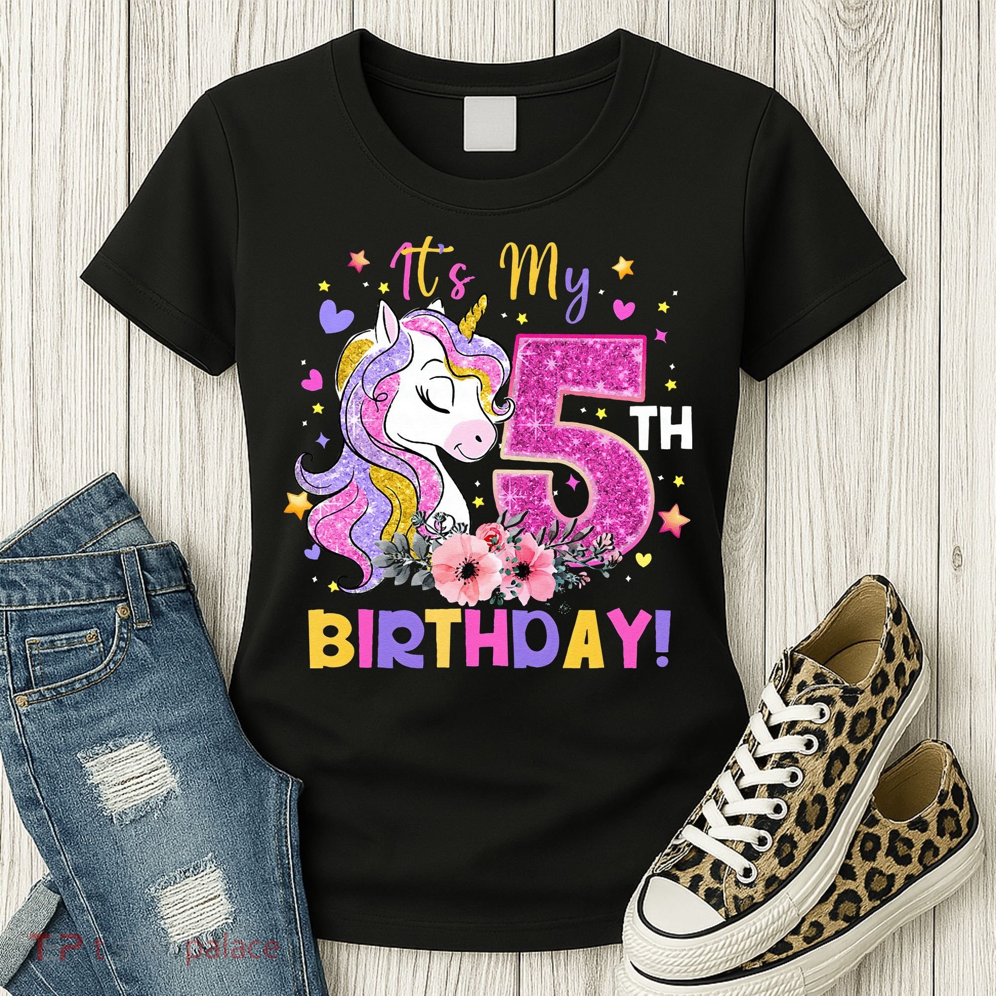 Its My 5th Birthday Unicorn 5 Years Old Gifts Ns Women's T-Shirt