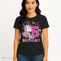 Its My 5th Birthday Unicorn 5 Years Old Gifts Ns Women's T-Shirt thumb 4