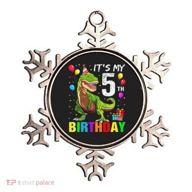 ItS My 5th Birthday Happy 5 Year Trex Ornament