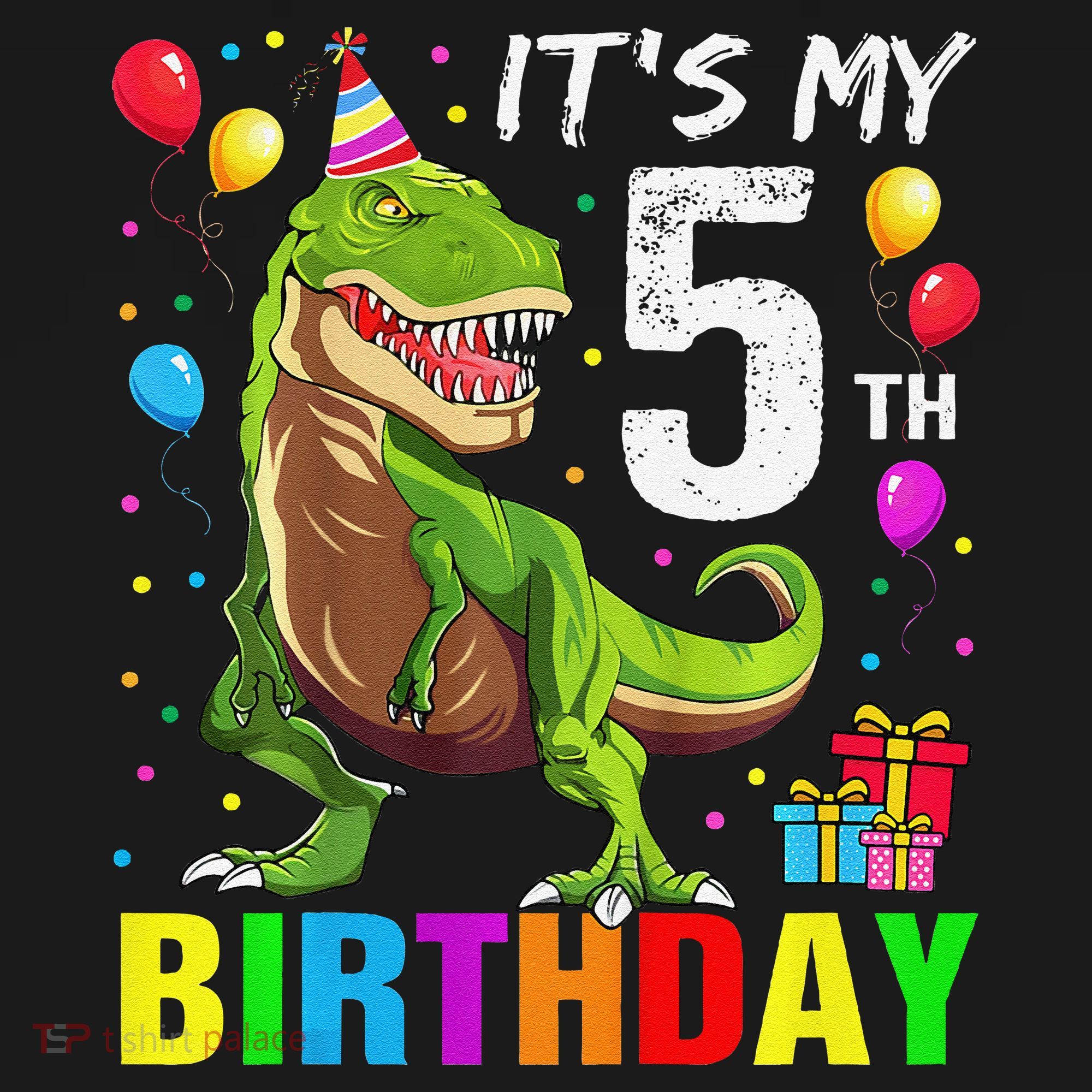 ItS My 5th Birthday Happy 5 Year Trex Ornament