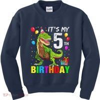 ItS My 5th Birthday Happy 5 Year Trex Kids Sweatshirt thumb 0