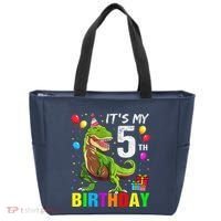 ItS My 5th Birthday Happy 5 Year Trex Tote Bag thumb 0