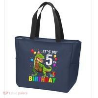 ItS My 5th Birthday Happy 5 Year Trex Tote Bag thumb 3
