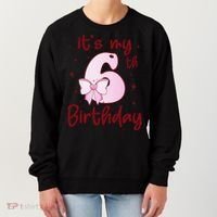 Its My 6th Birthday 6 Years Old Bday Coquette Bow BD Women's Sweatshirt thumb 0